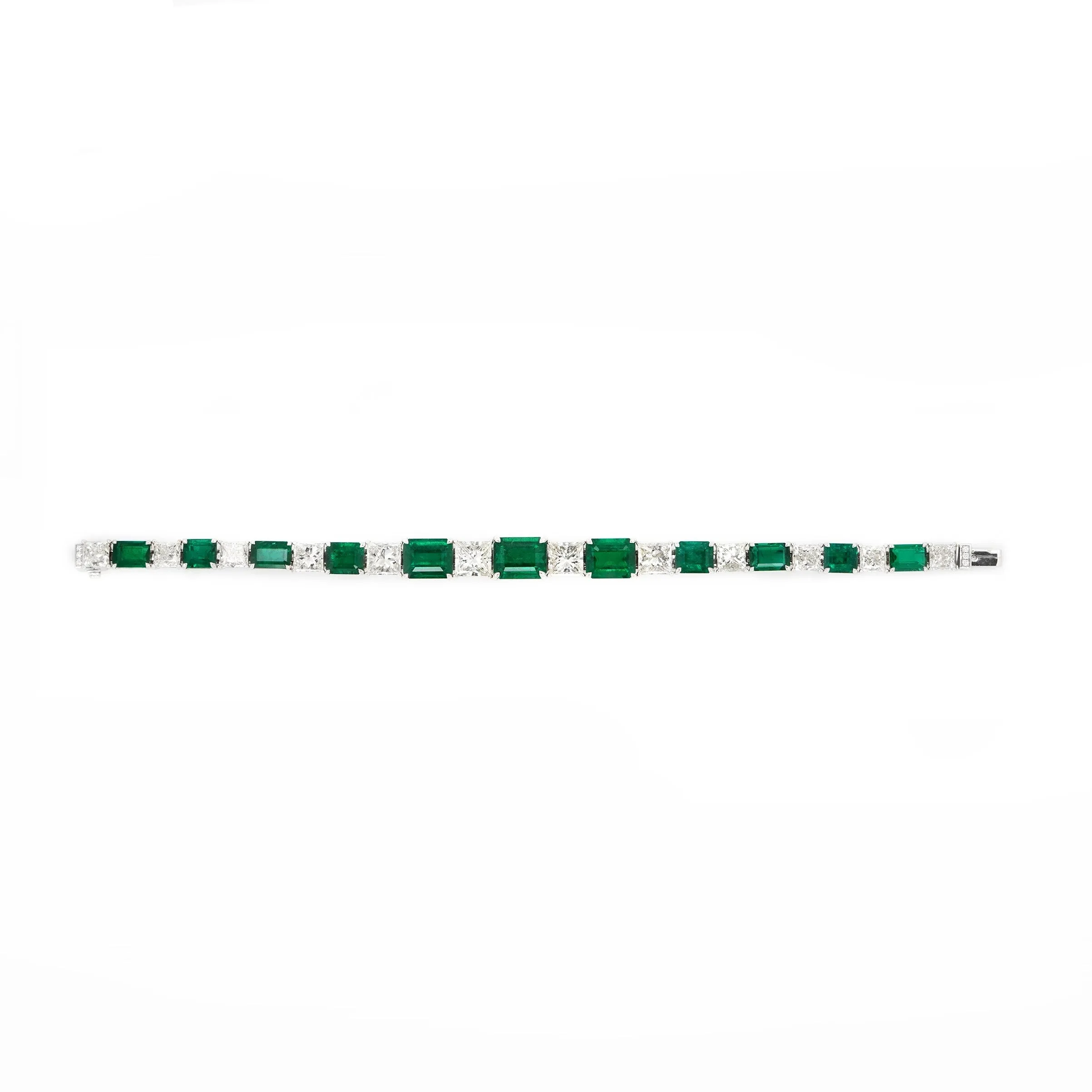 24.13 cts Emerald with Diamond Bracelet (ENQUIRE)