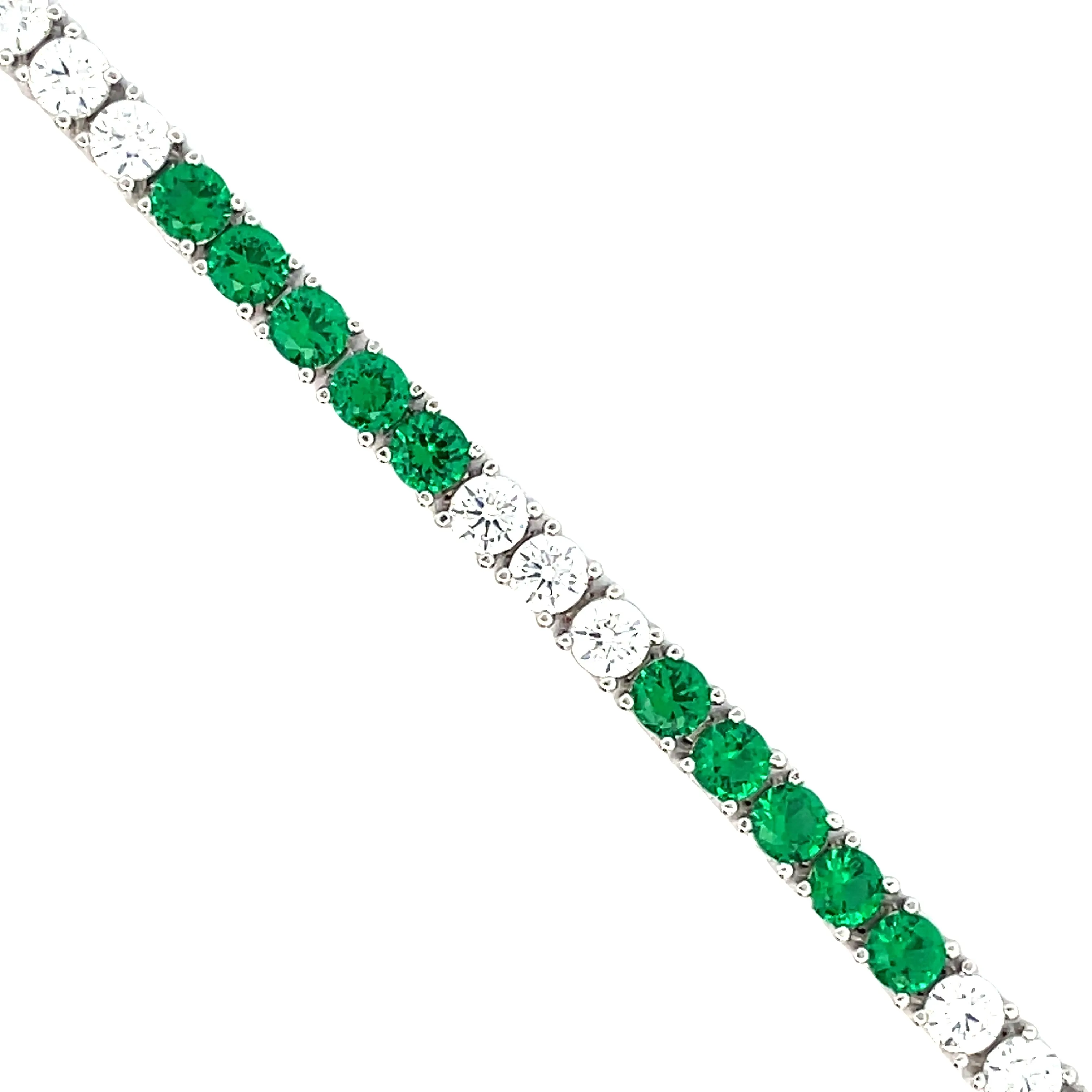 Alternating Tennis Bracelet (3 mm - 4 Prong)