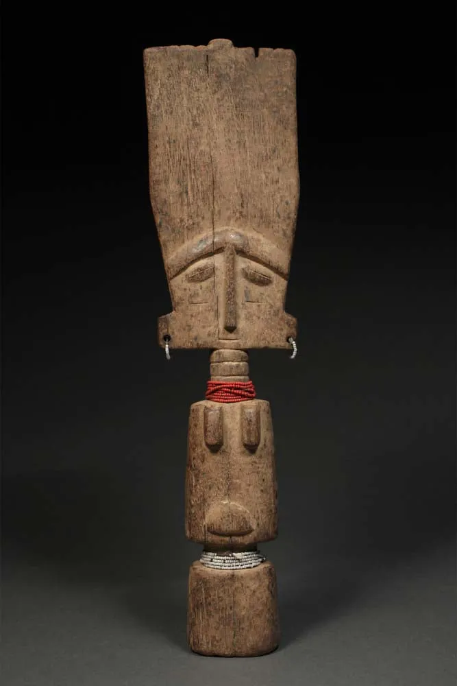 Carved Wood, African Akuaba Fertility Doll, Ashanti Fante, Ghana