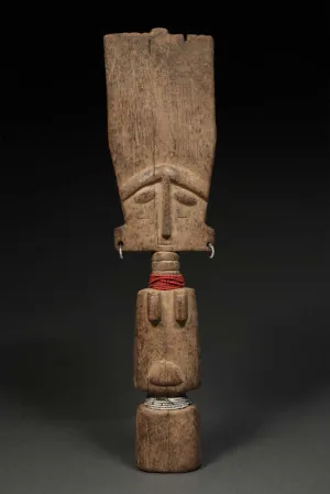 Carved Wood, African Akuaba Fertility Doll, Ashanti Fante, Ghana