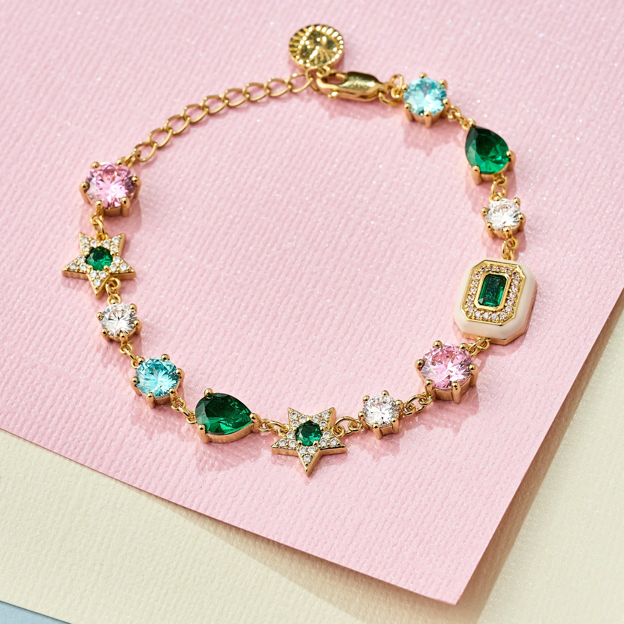 Celeste Cluster Bracelet - Gold - AS22SGB05