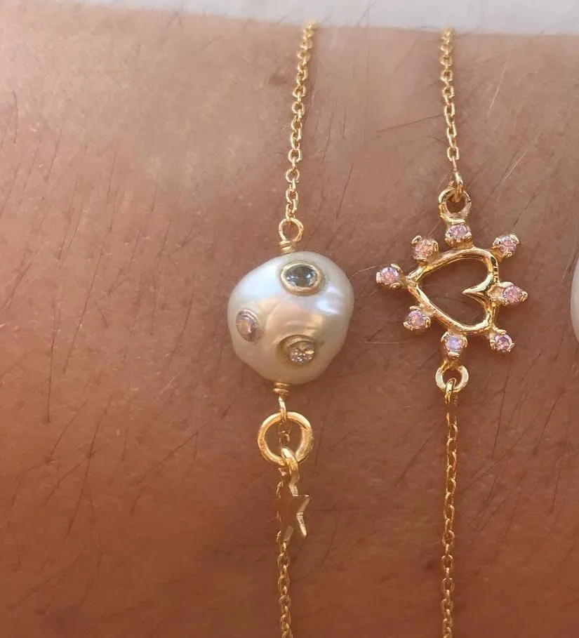 Disco Pearl Bracelet