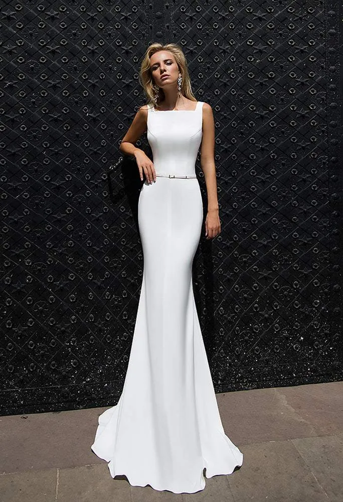 Elegant White Wedding Dress