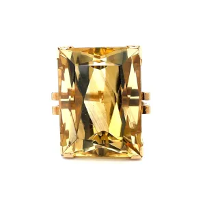 Estate Citrine Ring in 14k Yellow Gold at Regard Jewelry in Austin, Texas