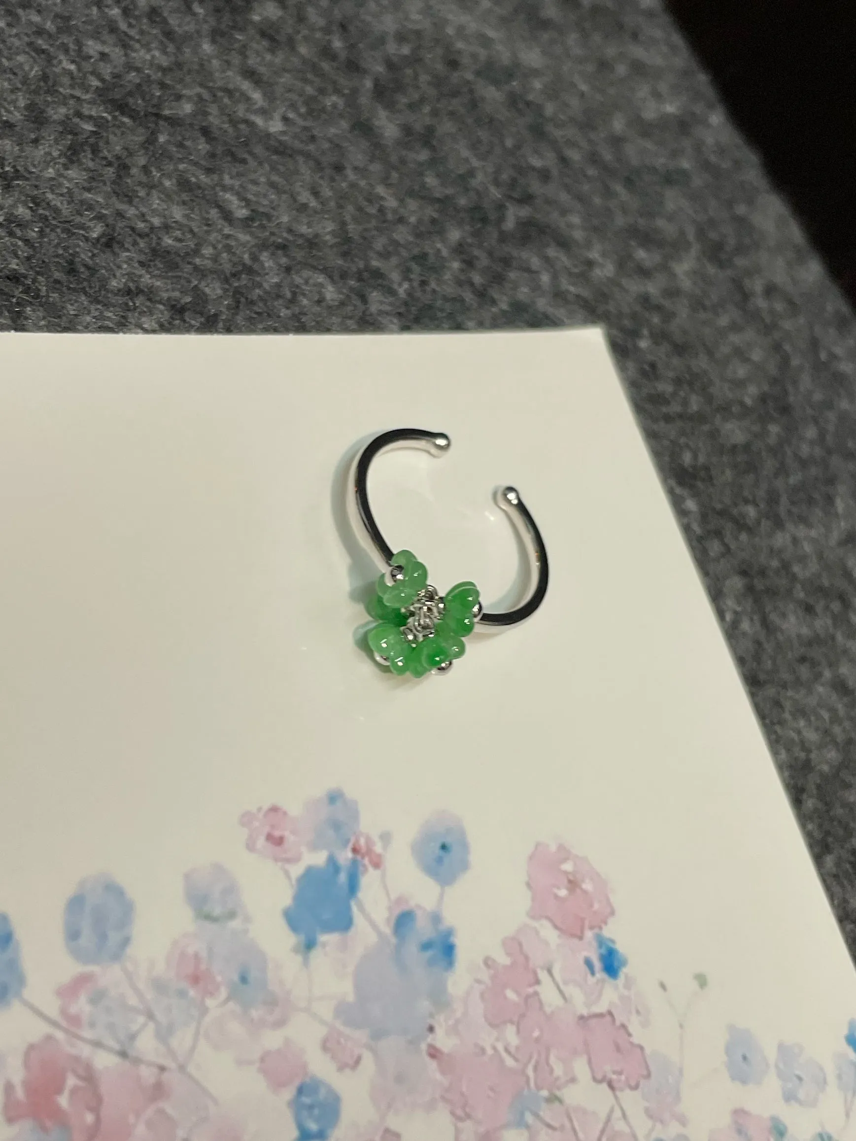 Green Jade Ring - Osmanthus (NJR190)