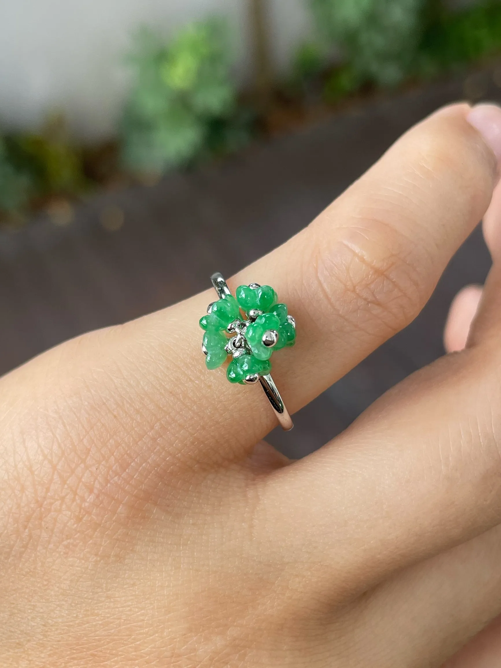 Green Jade Ring - Osmanthus (NJR190)