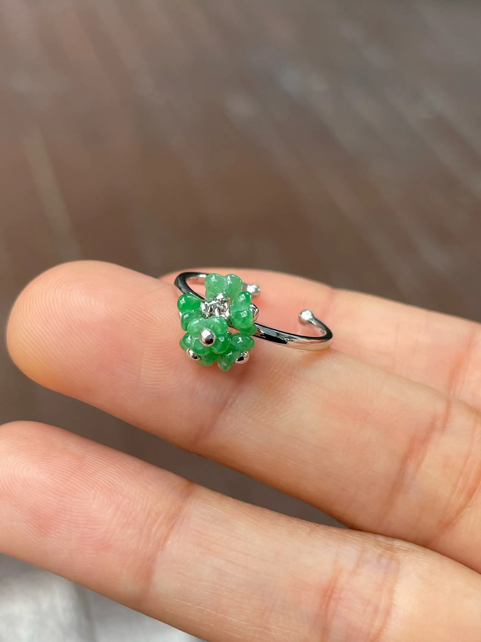 Green Jade Ring - Osmanthus (NJR190)