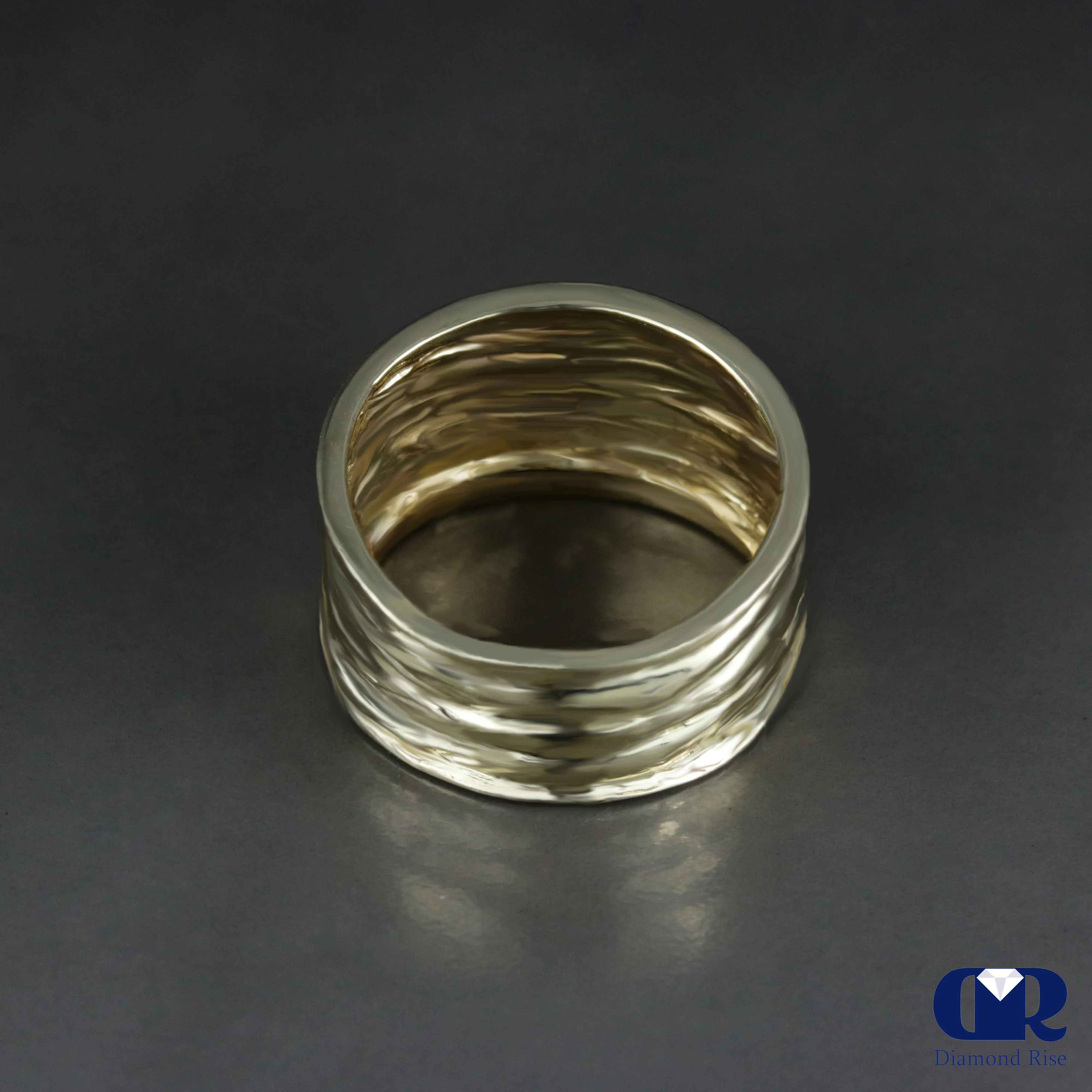 Handmade Diamond Ring In 10K Gold