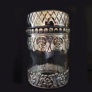 Long Silver Jar