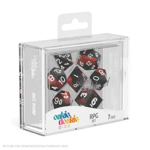 Oakie Doakie RPG Glow in the Dark Dice Set (7) - LAVA