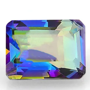 OCTAGON CUT 8X10MM OCEAN MYSTIC GEMSTONE MAGICAL BLUE RAINBOW LOOSE GEMSTONE