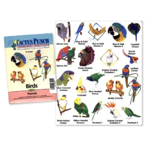 Parrots Embroidery CD by Cactus Punch