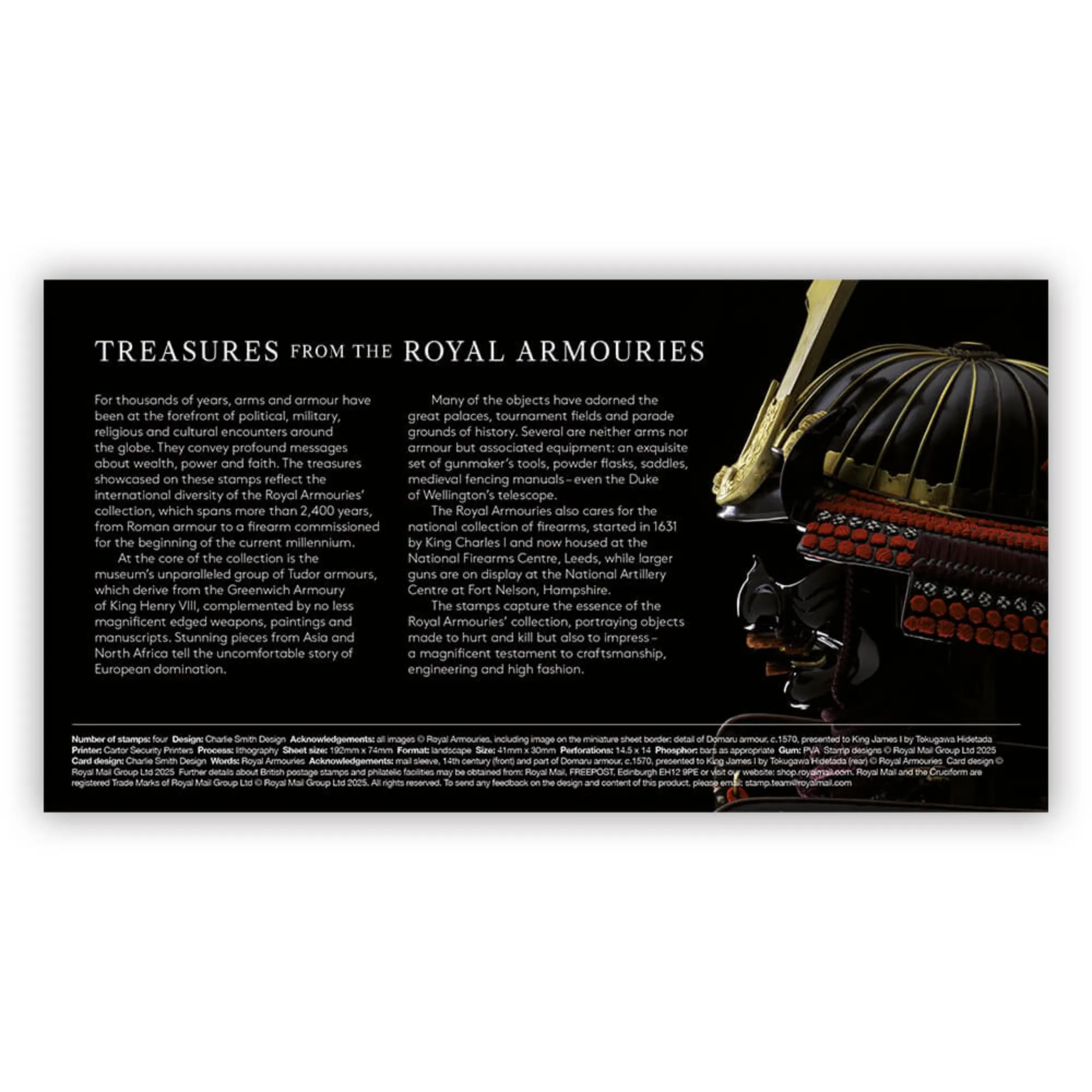 Royal Armouries x Royal Mail Stamp Presentation Pack