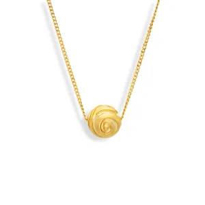 Small Carved Ball Pendant