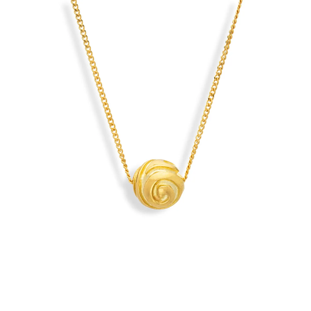 Small Carved Ball Pendant