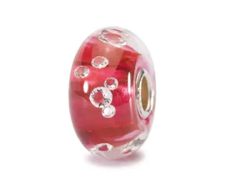 Trollbeads Glass Bead Pink Diamond